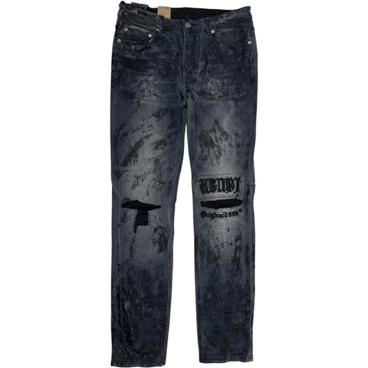 Ksubi Chitch Powder Grey Charcoal Jeans