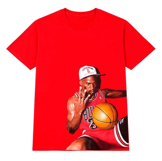 Licensed Graphic Tee Red Snow Wash Jordan 3 Peat
