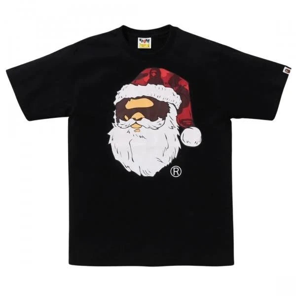 BAPE Christmas Ape Head Tee Black